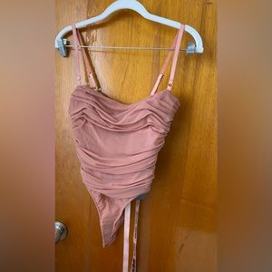 House of CB ruched bodysuit